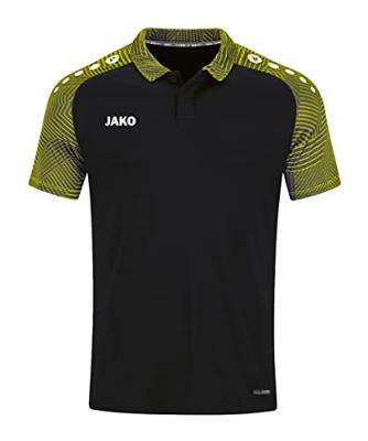 JAKO 6322 Polo Performance - Zwart/Zachtgeel - XXL