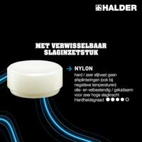 Halder SUPERCRAFT 3399.060 Kunststof hamer Ergonomische handgreep, Hard 1625 g 385 mm 1 stuk(s) - thumbnail