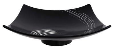 Porseleinen Serveerbord Zwart Maru - 25.4 x 25.4 cm