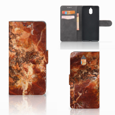 Nokia 3.1 (2018) | Bookcase | Marmer Bruin Nokia 3.1 (2018) | Bookcase | Marmer Bruin