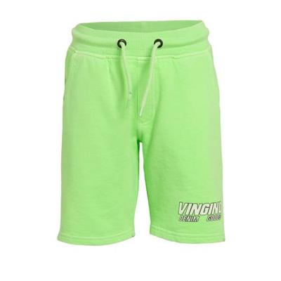 Vingino regular fit sweatshort Relis neon groen