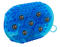 Borstel magneet massage Blauw - thumbnail