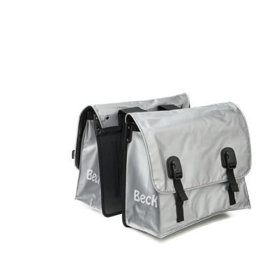 Dubbele Fietstas Classic Zilver