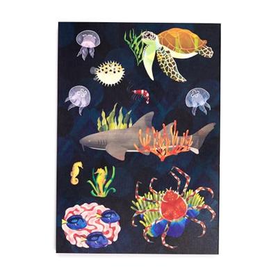 Marine Kingdom Gerecycled A5 Gelinieerd Notitieboekje