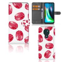 Motorola Moto G9 Play | E7 Plus | Book Cover | Pink Macarons - thumbnail