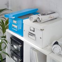 Leitz WOW opbergdoos Click & Store, ft A4, blauw - thumbnail