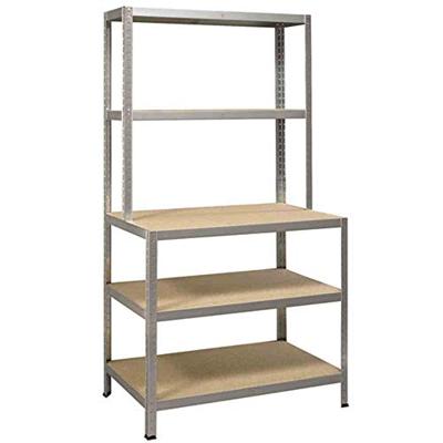 IRONSIDE 100855 Stellingkast compleet 200 kg Metaal, Hout Verzinkt Hout