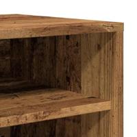 Schoenenkast 60x35x92 cm bewerkt hout oud houtkleurig - thumbnail