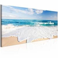 Schilderij - Strand op Captiva Island , wit blauw - thumbnail