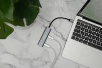 Digitus DA-70246 DA-70246 USB-hub 4 poorten USB-A USB 3.1 Gen1 5 GBit/s Met aluminium behuizing Donkergrijs - thumbnail