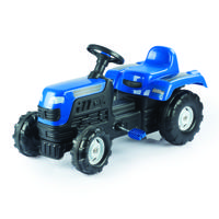 Dolu traptractor met claxon blauw/zwart??????? - thumbnail