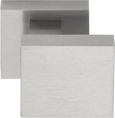 Formani Square LSQ60V voordeurknop vast op rozet - mat RVS