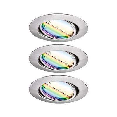 Paulmann 92467 LED-inbouwlamp Set van 3 stuks LED 14.7 W IJzer (geborsteld)