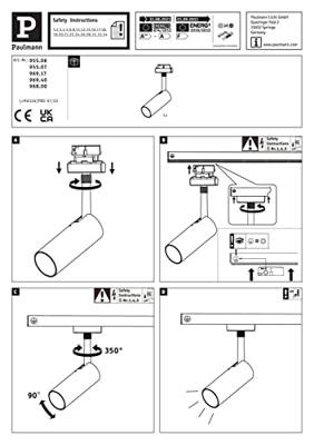 Paulmann Tubo 230V-railsysteem lamp URail LED vast ingebouwd 5 W LED Wit Paulmann Tubo 230V-railsysteem lamp URail LED vast ingebouwd 5 W LED Wit
