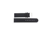 Horlogeband Universeel G123 Leder Zwart 20mm - thumbnail