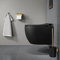Toiletrolhouder Tiger Tune Met Klep Geborsteld Messing - thumbnail