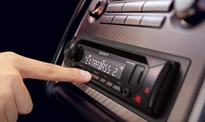 Sony CDXG1300U.EUR autoradio (CD-speler, USB/AUX-ingang, 4x 55 W, extra bas) rood
