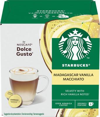 Nescafé Dolce Gusto koffiecapsules Starbucks, vanille machiatto, pak van 12 stuks