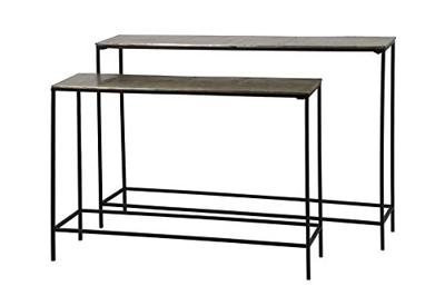 Light & Living Sidetable 'Hartsville', set van 2 stuks, donker bruin brons Light & Living Sidetable 'Hartsville', set van 2 stuks, donker bruin brons