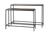 Light & Living Sidetable 'Hartsville', set van 2 stuks, donker bruin brons - thumbnail