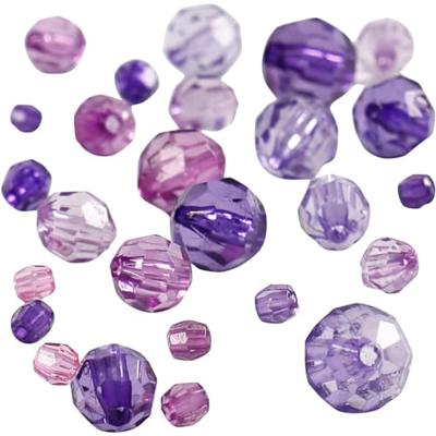 Creativ Company Facetkralen mix paars, 45 gram