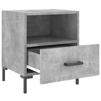 Nachtkastjes 2 st 40x35x47,5 cm bewerkt hout betongrijs - thumbnail