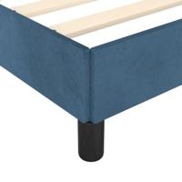 Bedframe zonder matras 140x200 cm fluweel donkerblauw - thumbnail