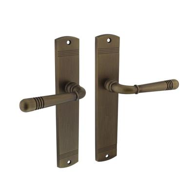 Deurkruk Emily op schild blind gebruineerd