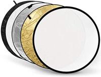 Godox reflectieschermen 5-in-1 Gold, Silver, Soft Gold, White, Translucent - 80cm - thumbnail