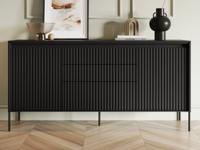 Dressoir TRAINING 2 deuren 3 lades zwart eik - thumbnail