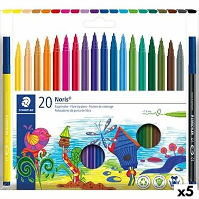 Kleurstift noris 326 kartonnen etui 20 kleuren | 5 stuks
