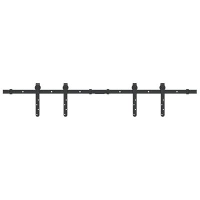 VidaXL Ophangset voor schuifdeur 122 cm koolstofstaal VidaXL Ophangset voor schuifdeur 122 cm koolstofstaal