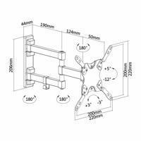TV houder Aisens WT42TSLE-011 13" 20 kg - thumbnail