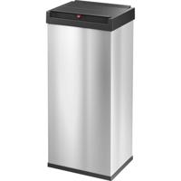 Hailo Bix-Box Swing XL 8602110 Afvalbak 52 l RVS (l x b x h) 340 x 339 x 763 mm Zilver, Zwart Met zelfsluitende zwenkdeksel 1 stuk(s) - thumbnail