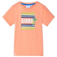 VidaXL Kindershirt 140 neonoranje - thumbnail
