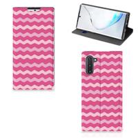 Samsung Galaxy Note 10 | Hoesje met Magneet | Waves Pink - thumbnail
