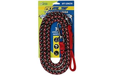 Petsport Triple Safe Leash Rood 1,8 m Petsport Triple Safe Leash Rood 1,8 m