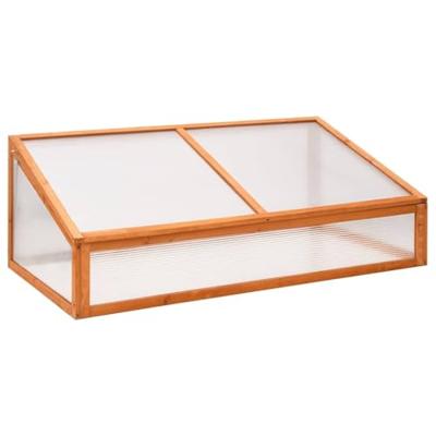 VidaXL Broeikas 110x58,5x39 cm vurenhout oranje VidaXL Broeikas 110x58,5x39 cm vurenhout oranje