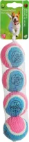 Boon hondenspeelgoed tennisbal squeak s blauw/roze net a 4 stuks - thumbnail