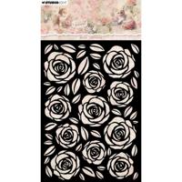 Studio Light • a cat's secret mask stencil rose pattern - thumbnail