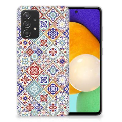 Samsung Galaxy A52 (5G/4G) | TPU | Siliconen hoesje | Tiles Color Samsung Galaxy A52 (5G/4G) | TPU | Siliconen hoesje | Tiles Color