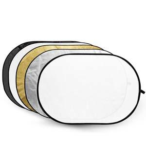 Godox reflectieschermen 5-in-1 Gold, Silver, Black, White, Translucent - 120x180cm