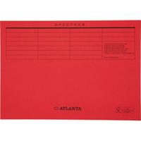 Vouwmap Secolor A4 100% gerecycled karton 250gr rood | 250 stuks - thumbnail