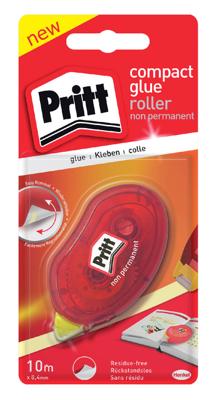 Pritt lijmroller Compact niet-permanent, op blister