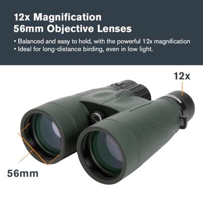 Celestron 71336 Nature DX 12x56 BaK-4 Prism Verrekijker, Groen
