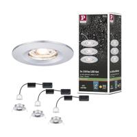 Paulmann 94303 EBL Nova mini Coin LED-inbouwlamp Set van 3 stuks LED 4 W Chroom - thumbnail