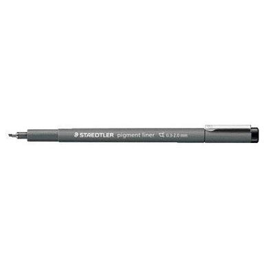 Fineliner Staedtler Pigment 308 zwart 0.3-2.0mm | 10 stuks