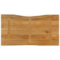 Tafelblad met natuurlijke rand 120x60x2,5 cm massief mangohout - thumbnail
