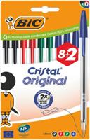 Balpen bic cristal m 10st assorti - thumbnail