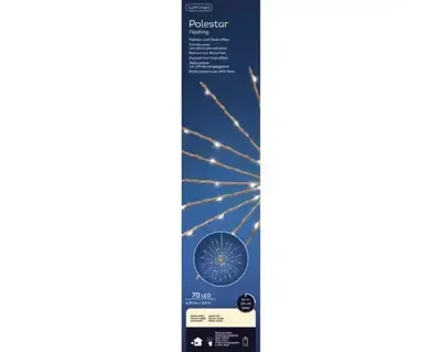 Lumineo micro led polestar d30cm koper/warm wit